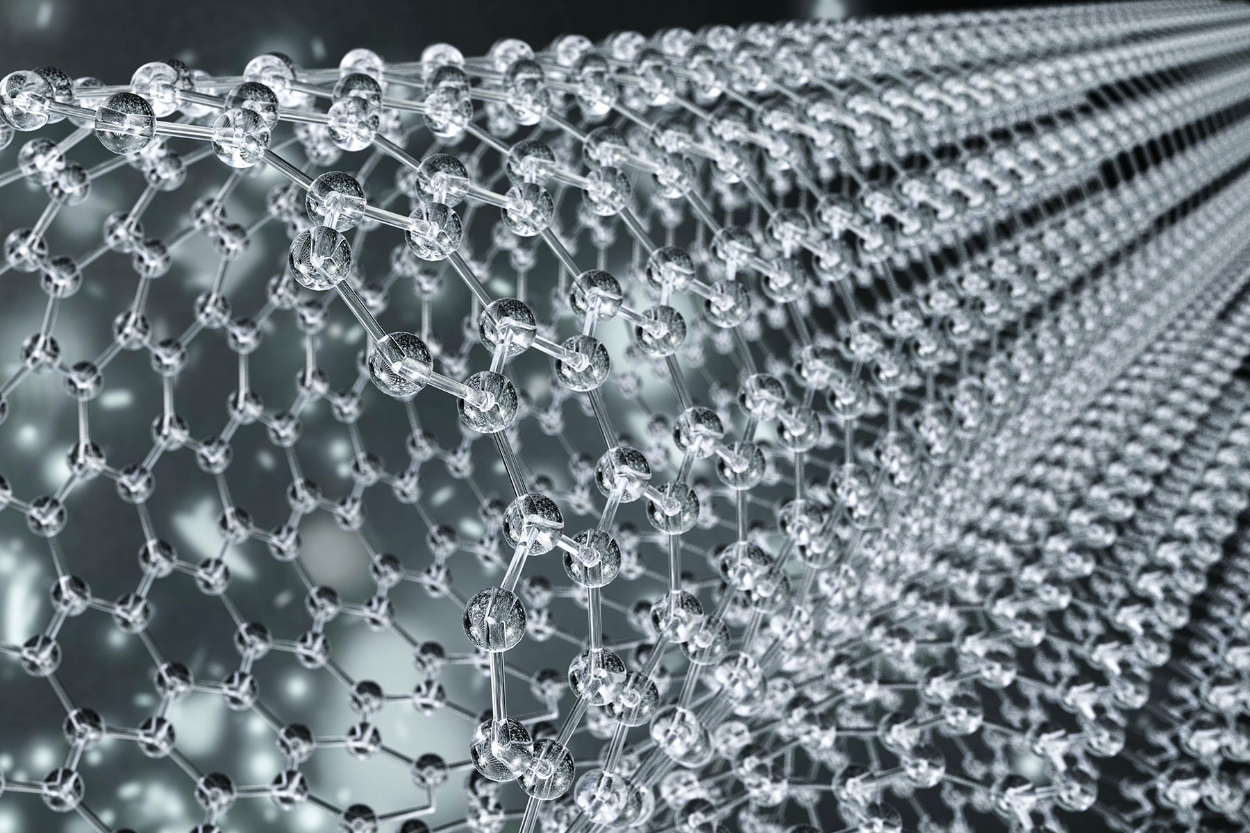 Nanomateriál - grafen ve formě nanotrubiček